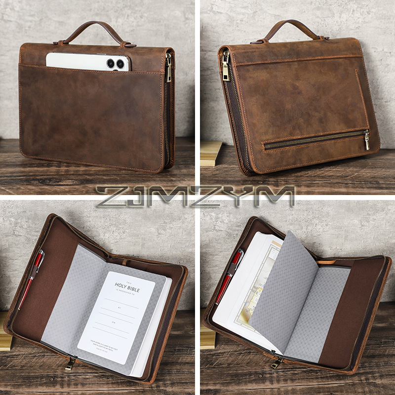 Stationery Supplies Business - Custodia per taccuino in pelle retrò