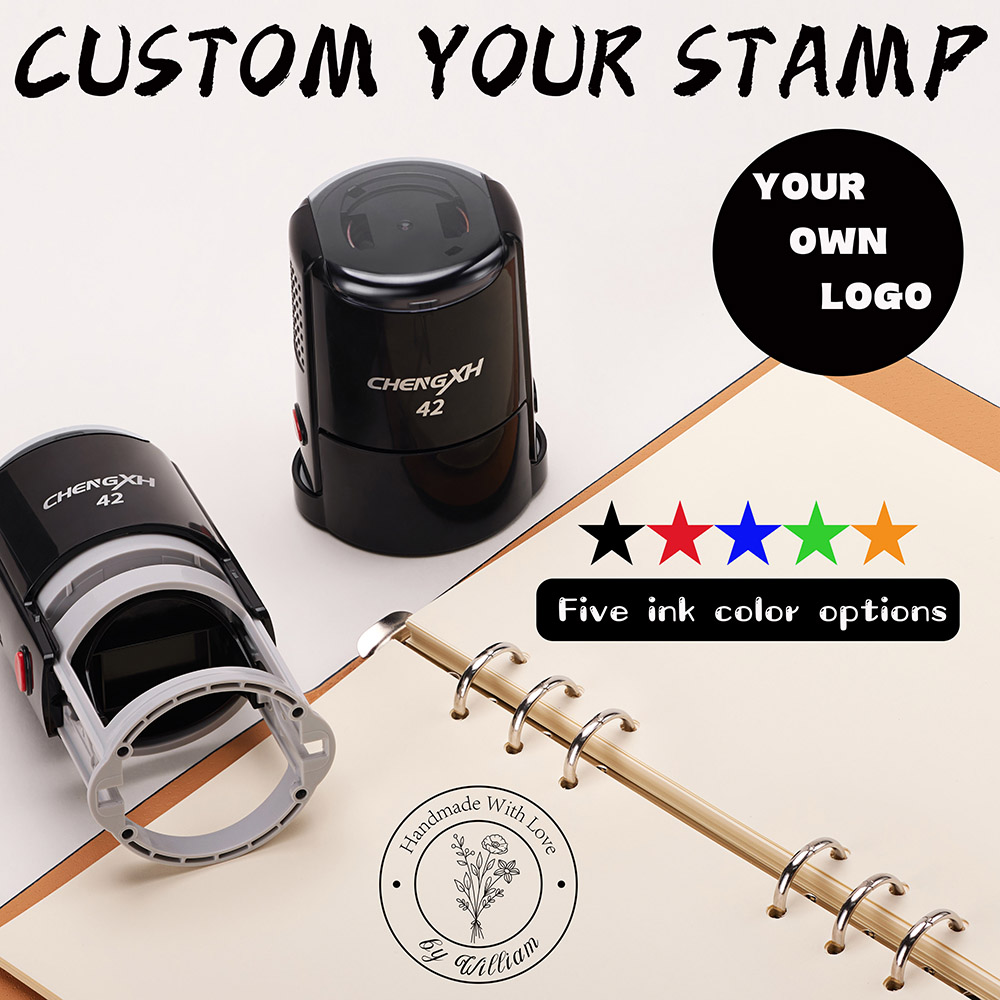 Self Inking Stamp - Timbro automatico personalizzato - Immagine/retratto/logo personalizzato