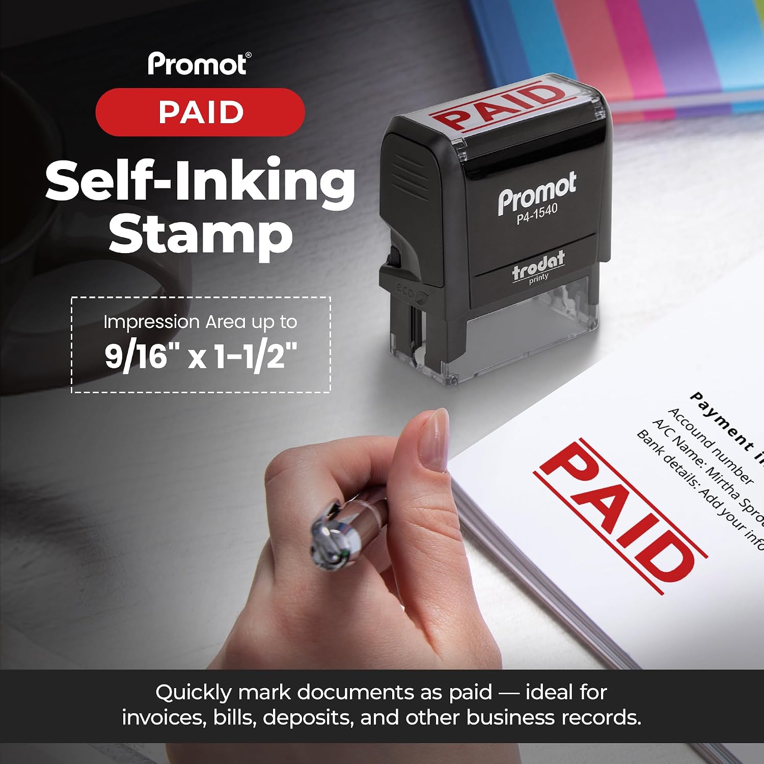 Timbro Autoinchiostrante Rosso - Self Inking Stamp recensione e prezzo
