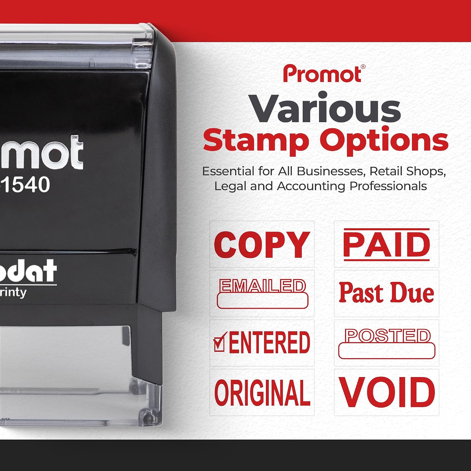 Timbro Autoinchiostrante Rosso - Self Inking Stamp recensione e prezzo